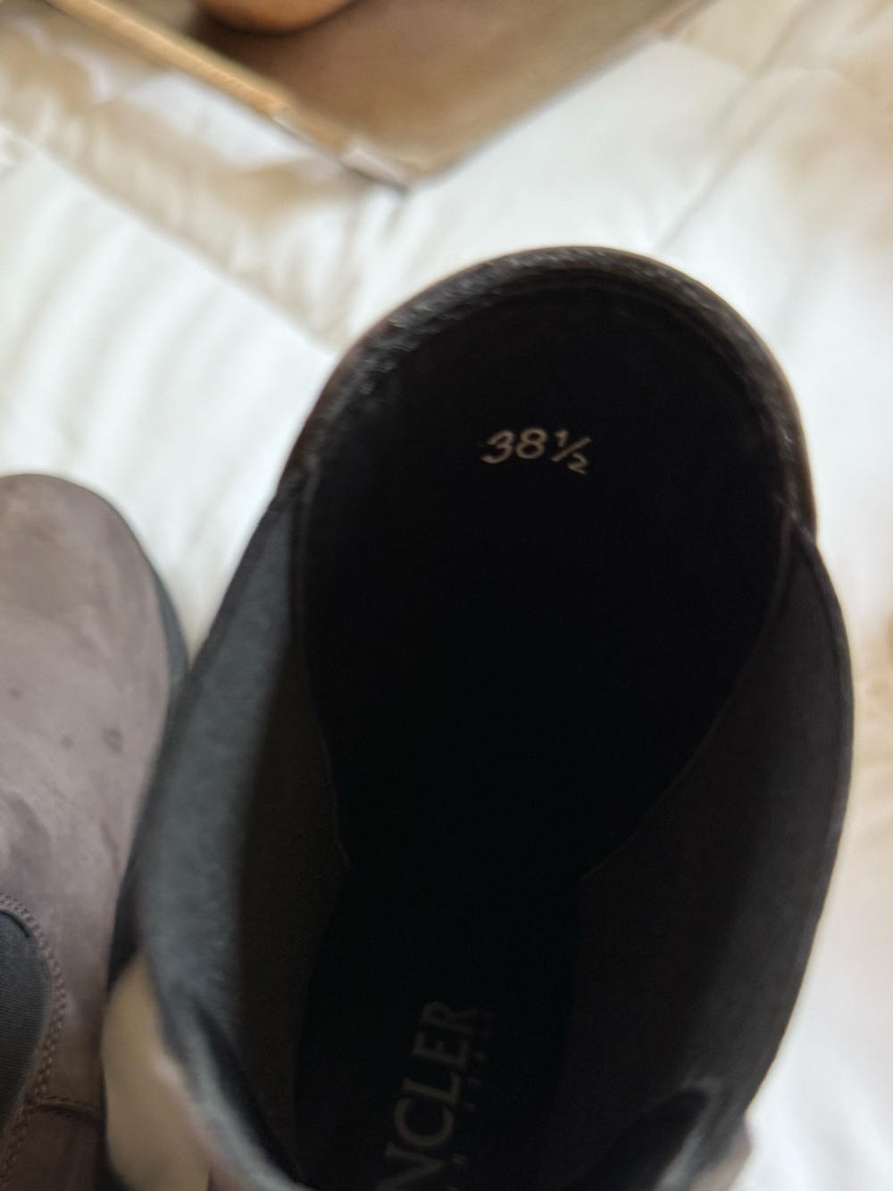Moncler Gray Envile Chelsea Boots - Picture 12 of 14